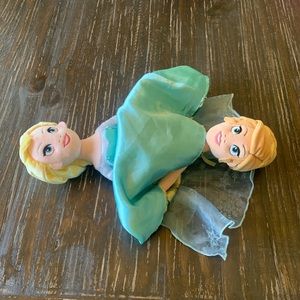 Disney Parks Frozen Anna / Elsa Topsy Turvy Reversible Flip Plush Doll EUC